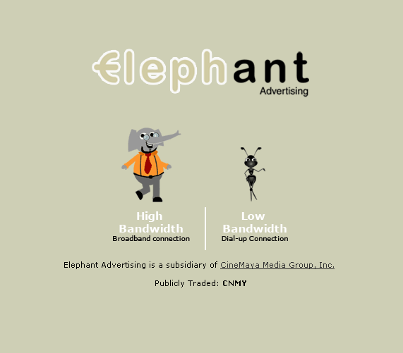 home page elephant advertising
